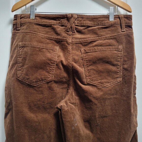 Time And Tru Women’s Size 14 Corduroy High Rise Wide Leg Pants 30" Inseam Brown - Picture 7 of 7